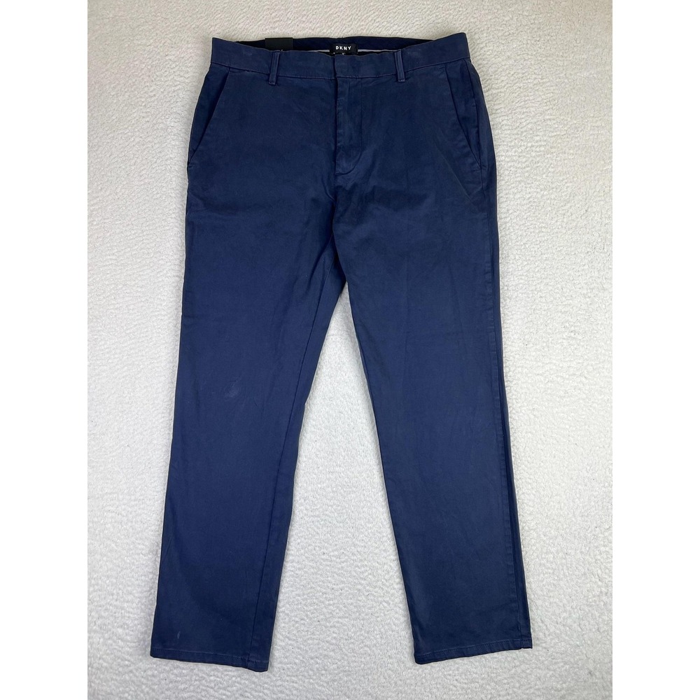 DKNY Mens 32x30 Blue Rivington Relaxed Fit Stretch Chino‎ Pants 43HB611412 NEW